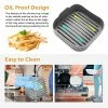 Brand new 🛒 Air Fryer Silicone Pot, Silicone Air Fryer Liners 8.5 Inch Square Air Fryer Basket, Replacement Of Parchment Liner Paper, Easy Cleaning Food Safe Air Fryers Oven Accessories With Heat-proof Gloves Grey-2 🔥 -Small Appliance Parts Shop 51veXMqsgcL
