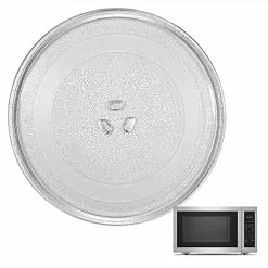 Coupon ⭐ Impresa Products 9.6" / 24.5cm Microwave Glass Plate - Fits Virtually All Small Microwaves - Microwave Glass Turntable Plate Replacement - For Small Microwav ❤️