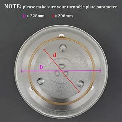 Best Sale ❤️ IMSurQltyPrise Microwave Glass Turntable Plate Roller Support Wheel Ring, Wheels Height 0.59" / 15mm, Outer Diamater 8.7" / 221mm - 2Pc 👏 -Small Appliance Parts Shop 51x7CuOJ8kS