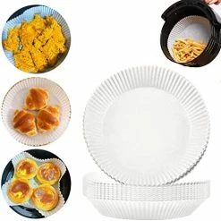 Best Pirce 🎁 PADIMAT Air Fryer Disposable Paper Liner - 50PCS 7.9In Square Non-Stick Insert Parchment Paper Liners, Oil-proof, Water-proof Cooking Baking Roasting Filter Sheet For Airfryer Basket, Microwave, Oven, Dryer Natural-square 🔥 -Small Appliance Parts Shop 51xe sbPJfL. AC