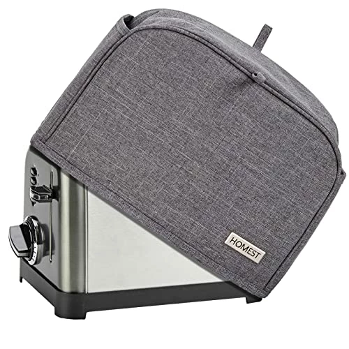 Wholesale π HOMEST 4 Slice Toaster Cover With Pockets, Can Hold Jam Spreader Knife & Toaster Tongs, Dust And Fingerprint Protection, Machine Washable, Grey(Cover Only) π 3 Wholesale π HOMEST 4 Slice Toaster Cover With Pockets, Can Hold Jam Spreader Knife & Toaster Tongs, Dust And Fingerprint Protection, Machine Washable, Grey(Cover Only) π