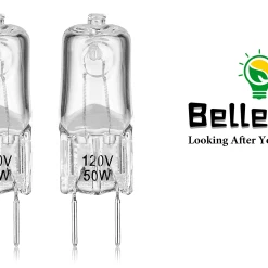 Hot Sale ✔️ Belleone Light Bulb For GE Microwave Oven - 120V 50W Halogen Light Bulb Lamp For GE Over The Range Microwave Hood, Kitchen Over Stove Light Surface Light Bulb For GE Microwave, Replaces WB08X10057 WB08X10051 🧨 -Small Appliance Parts Shop 81xR1AMe2cL